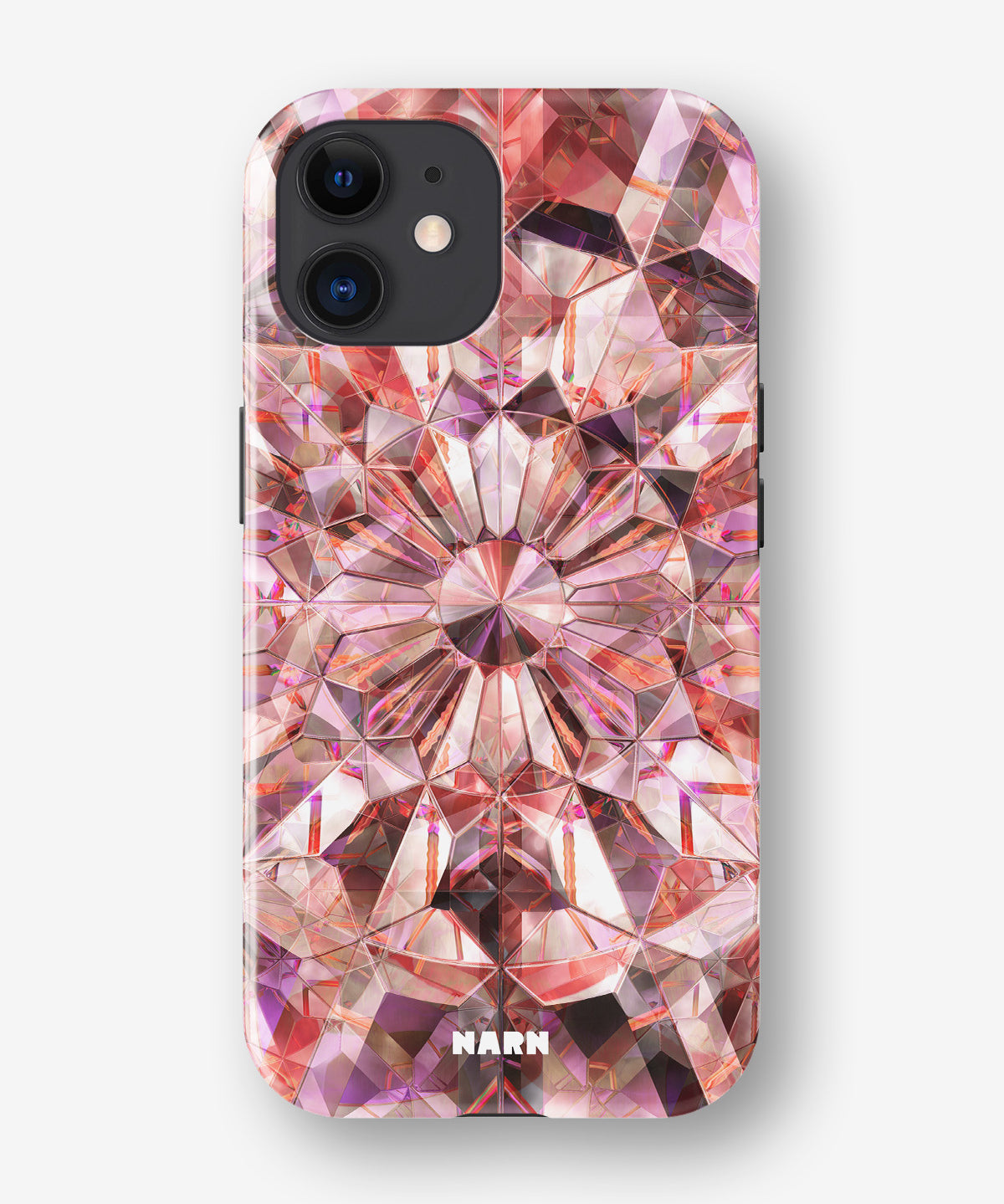 iPhone 12 Mini Tough Case – Pink Crystals - View 1