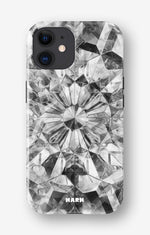 iPhone 12 Mini Tough Case – Grey Crystals - View 1