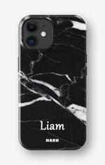 iPhone 12 Mini Tough Case – Custom - Black Marble - View 1