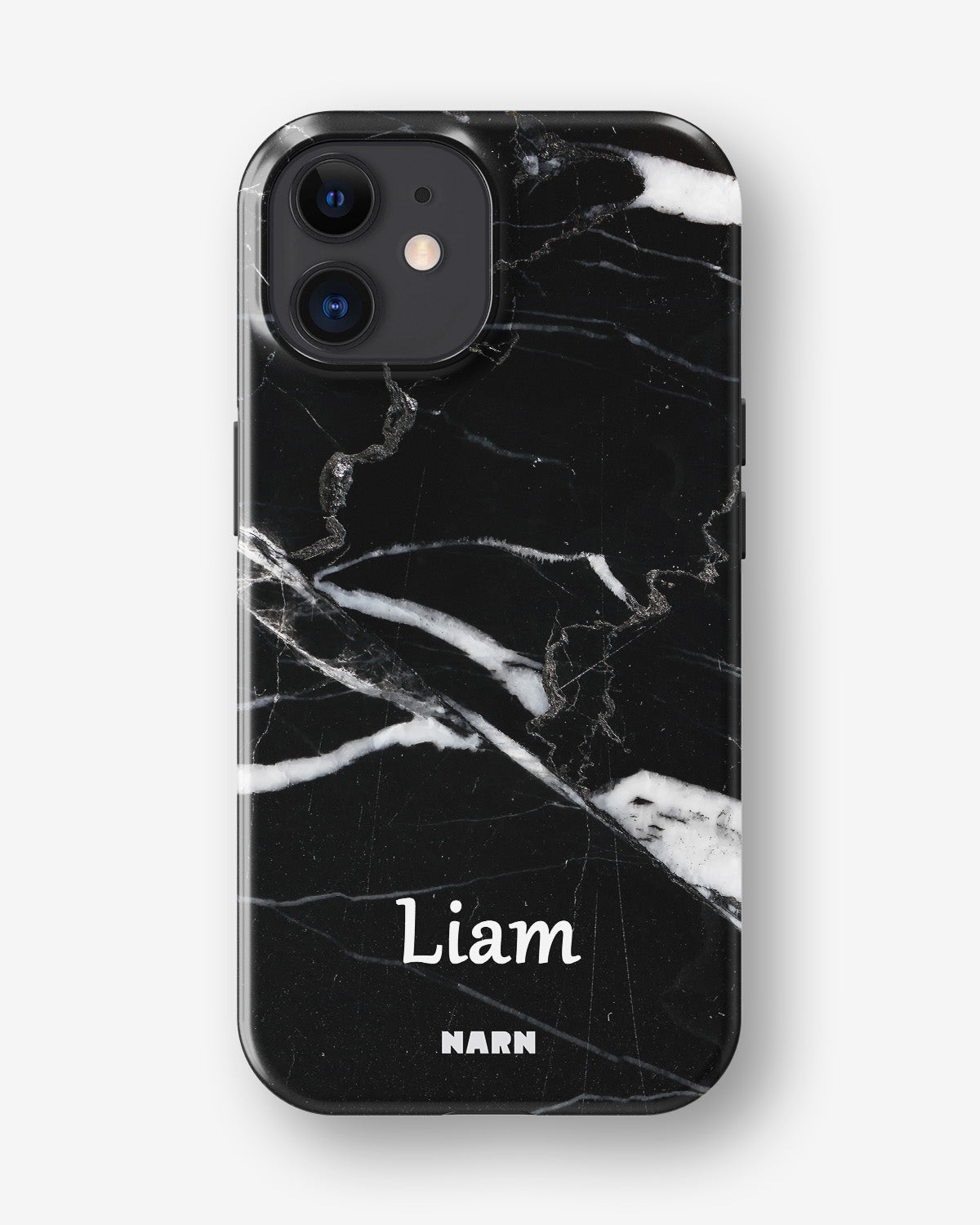 iPhone 12 Mini Tough Case – Custom - Black Marble - View 1