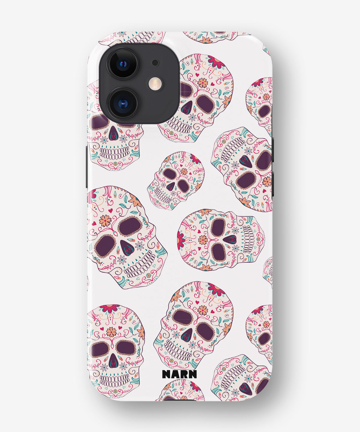 iPhone 12 Mini Tough Case – Calavera Skulls - View 1