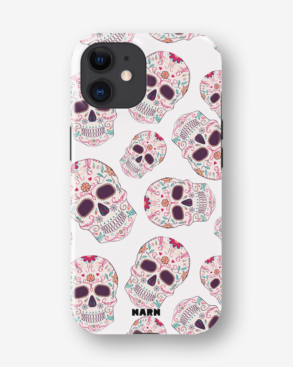iPhone 12 Mini Tough Case – Calavera Skulls - View 1