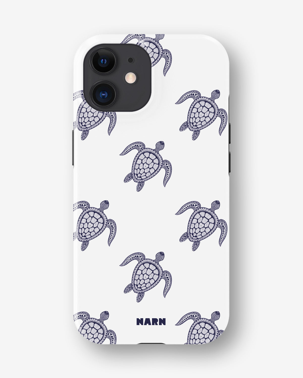 iPhone 12 Mini Tough Case – Blue Turtles - View 1