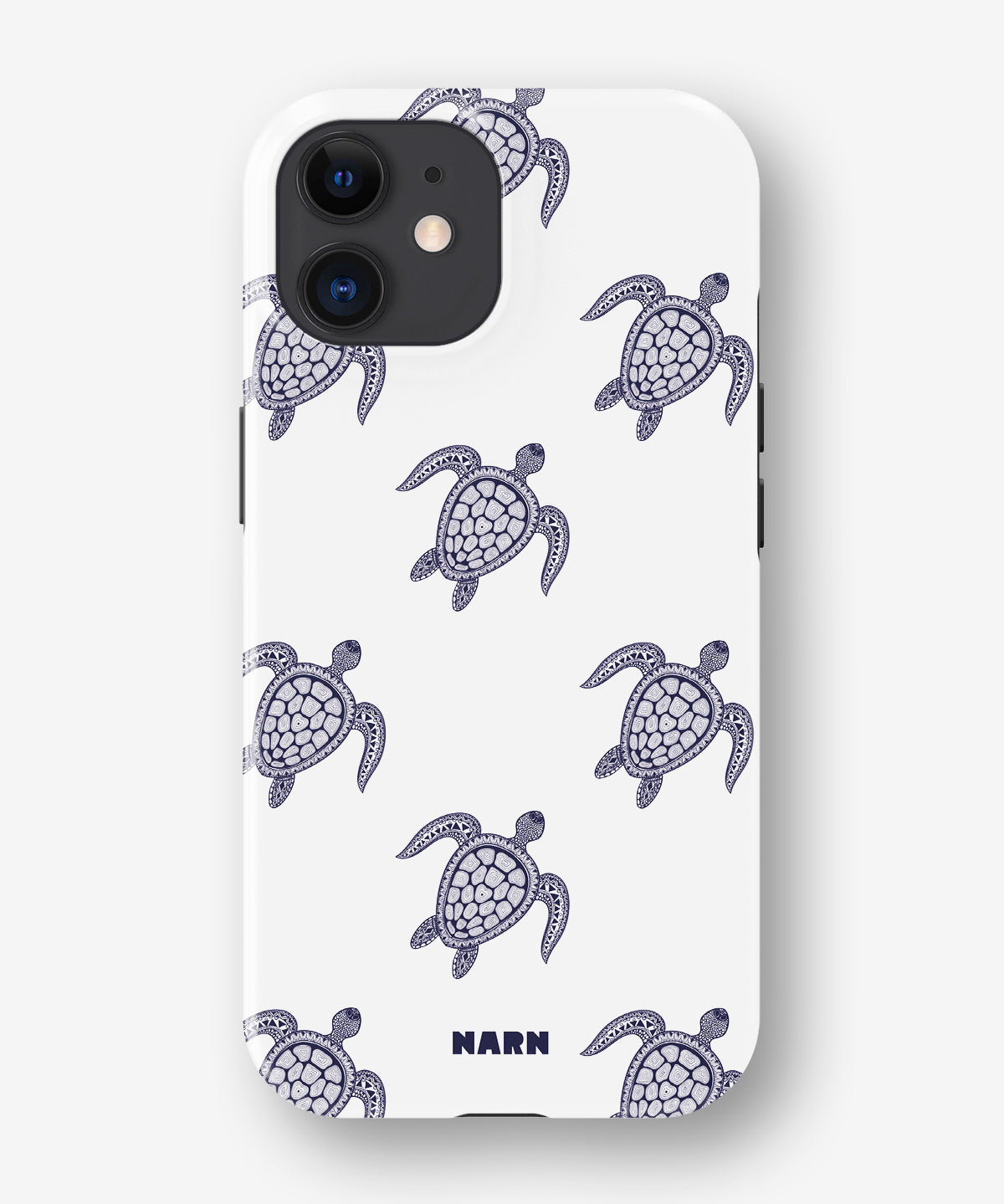 iPhone 12 Mini Tough Case – Blue Turtles - View 1