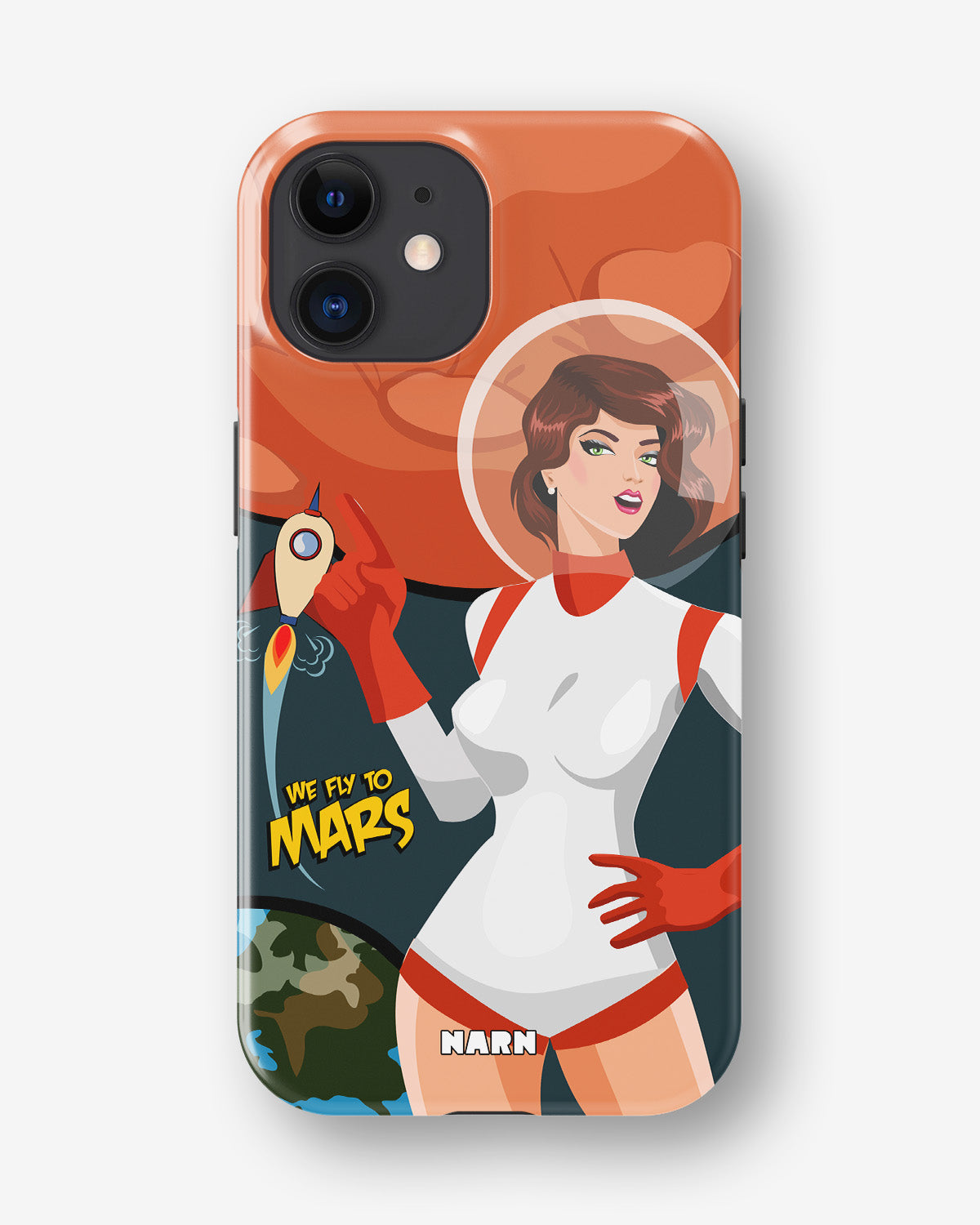 iPhone 12 Mini Tough Case – We Fly To Mars - View 1