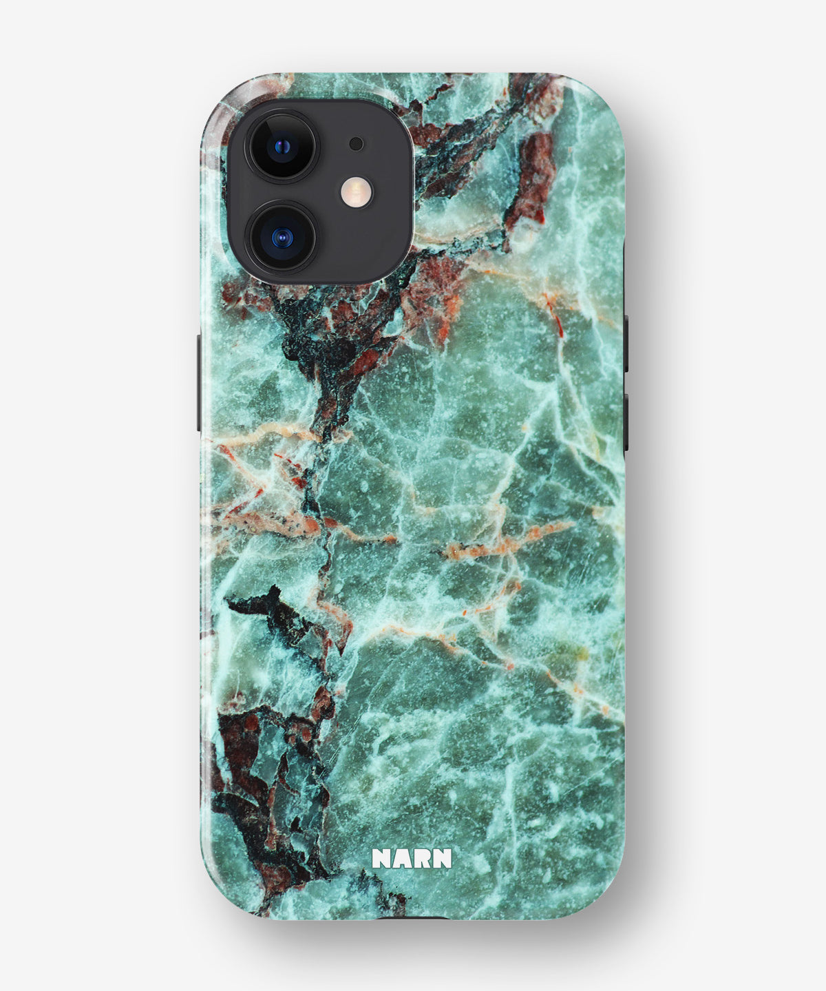 iPhone 12 Mini Tough Case – Green Marble - View 1