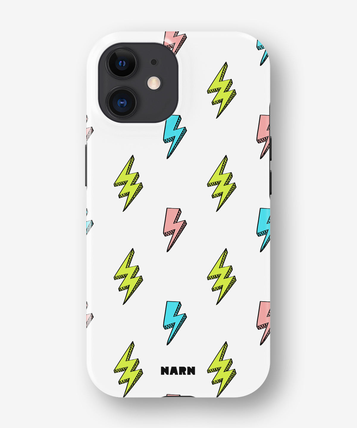 iPhone 12 Mini Tough Case – Lightning Bolts - View 1
