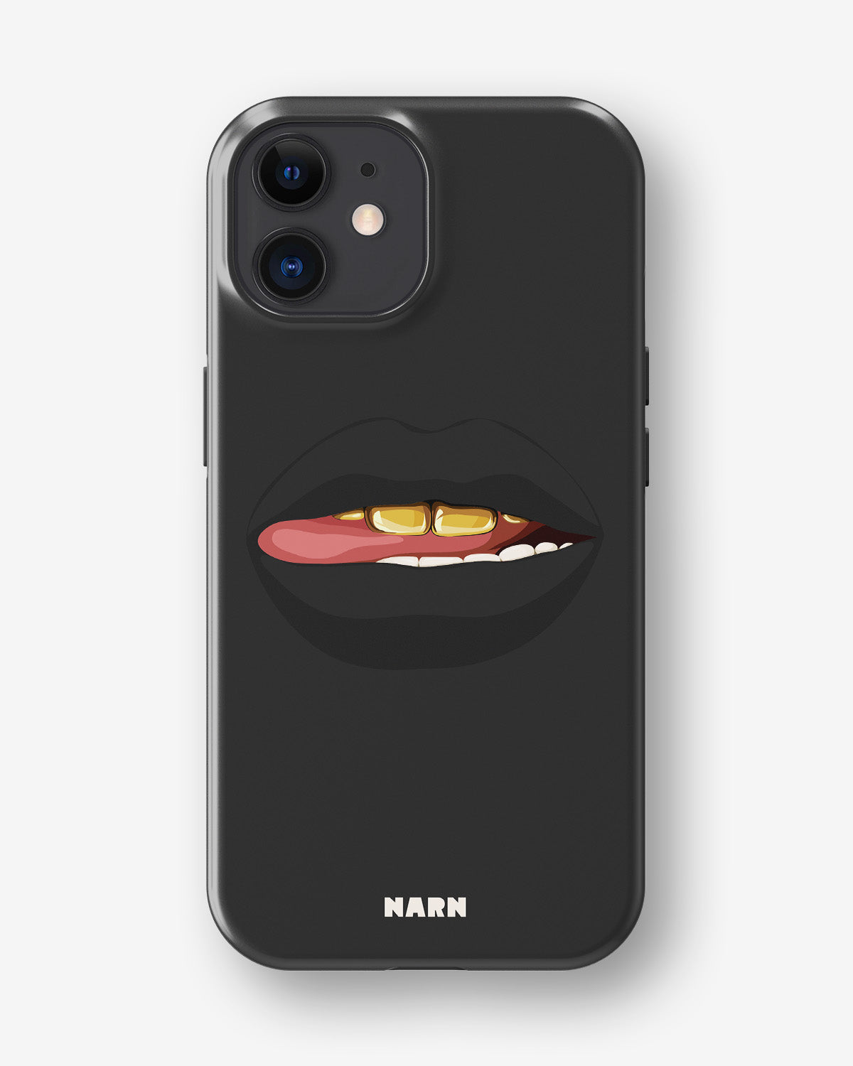 iPhone 12 Mini Tough Case – Golden Lips - View 1