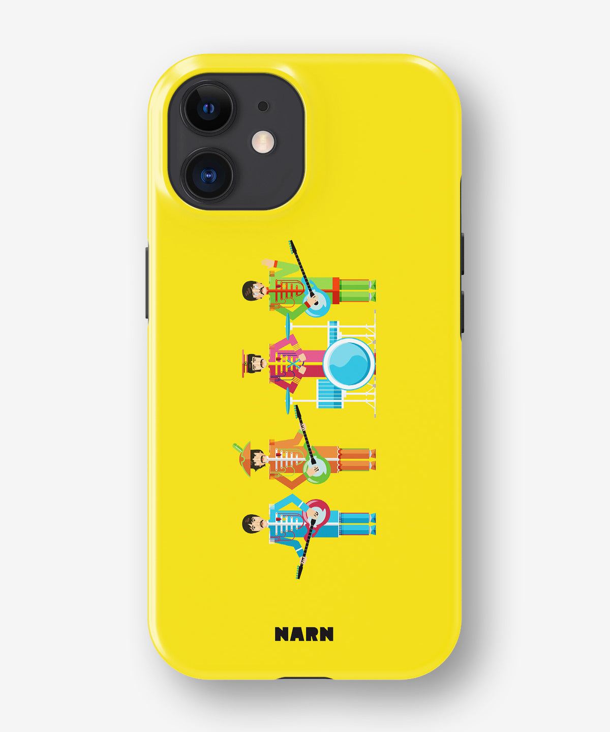 iPhone 12 Mini Tough Case – Beatles Yellow - View 1
