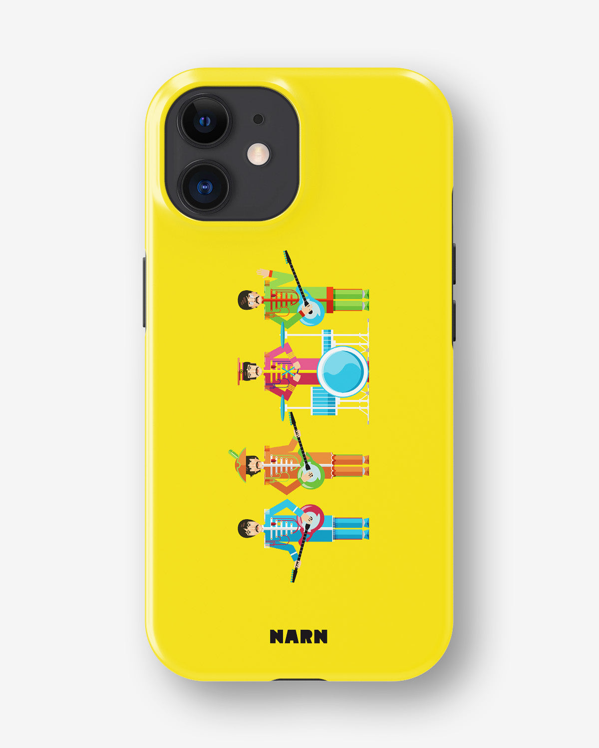 iPhone 12 Mini Tough Case – Beatles Yellow - View 1