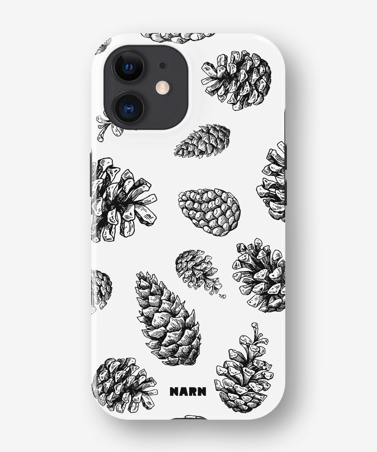 iPhone 12 Mini Tough Case – Pine Cones - View 1