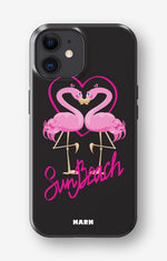 iPhone 12 Mini Tough Case – Beach Flamingo - View 1