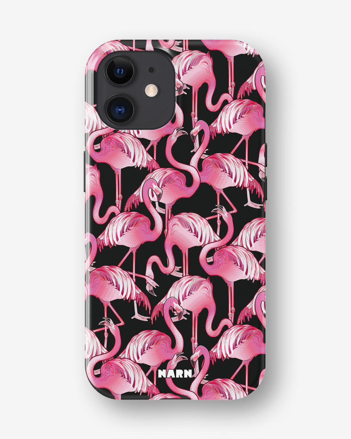 iPhone 12 Mini Tough Case – Flamingos - View 1
