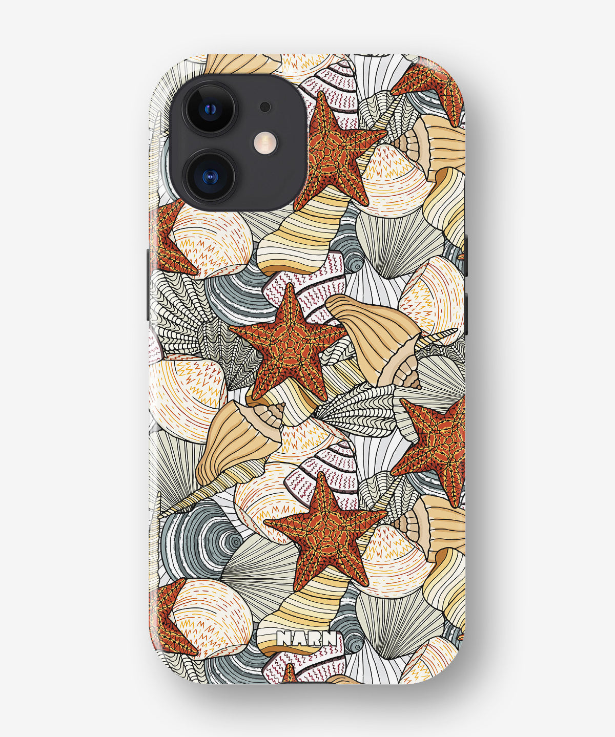iPhone 12 Mini Tough Case – Sea Shells - View 1