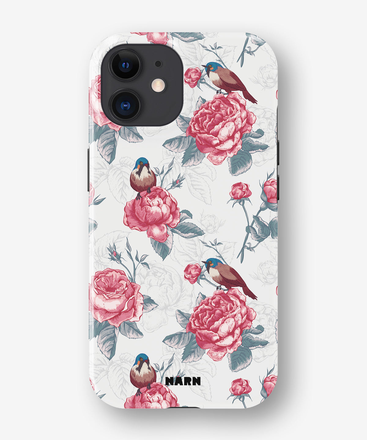 iPhone 12 Mini Tough Case – Birds Among Roses - View 1