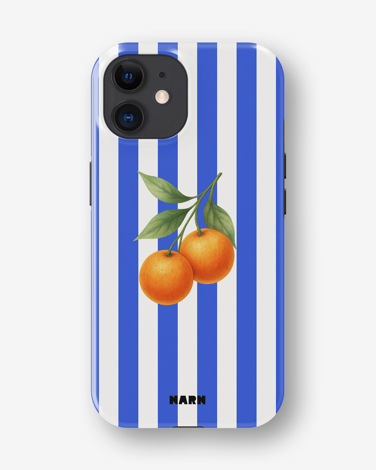 iPhone 12 Mini Tough Case – Orange Stripes - View 1