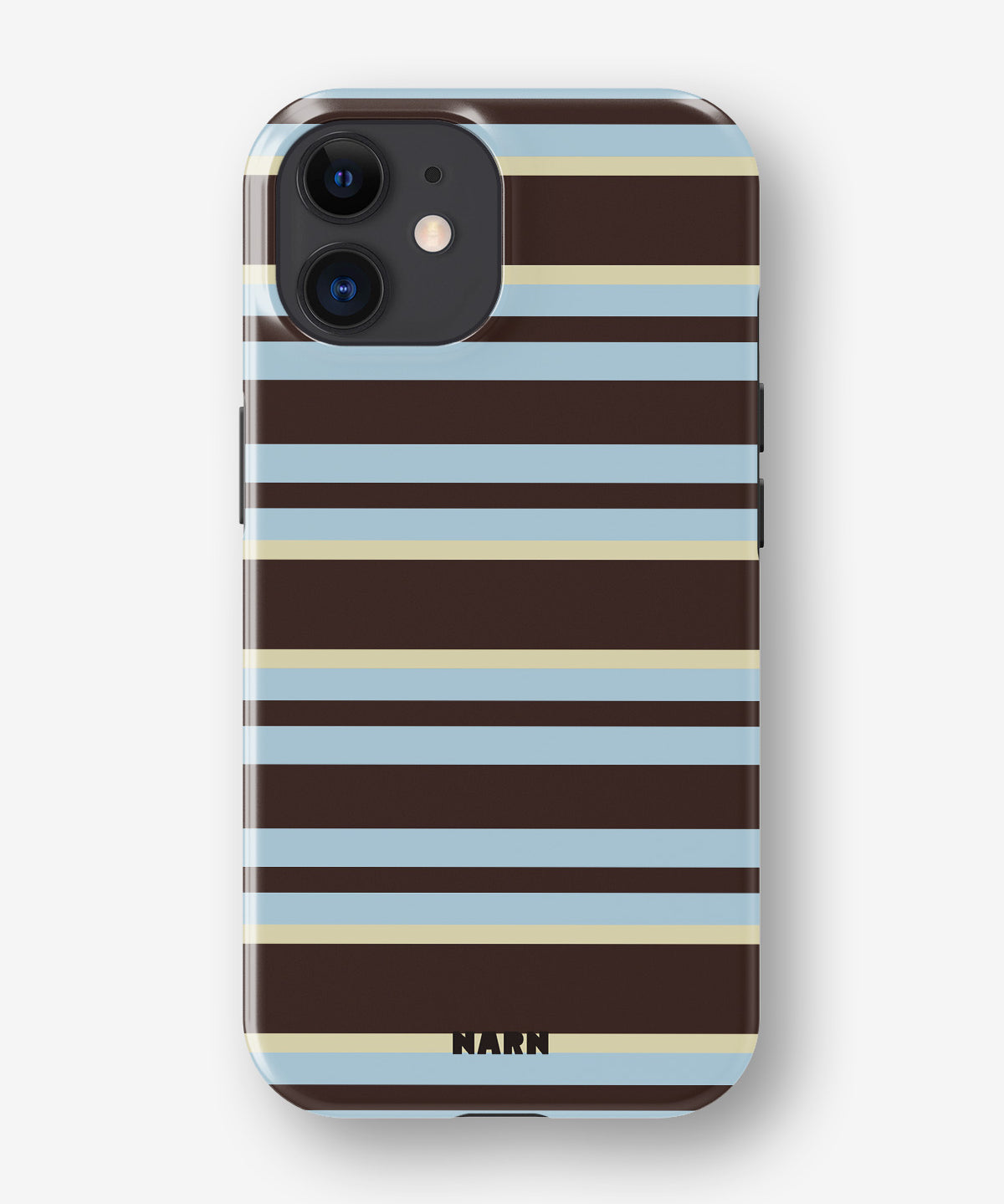 iPhone 12 Mini Tough Case – Latte Lines - View 1