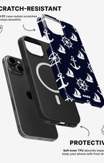 iPhone 12 Mini Tough Case – Deep Blue Voyage - View 2