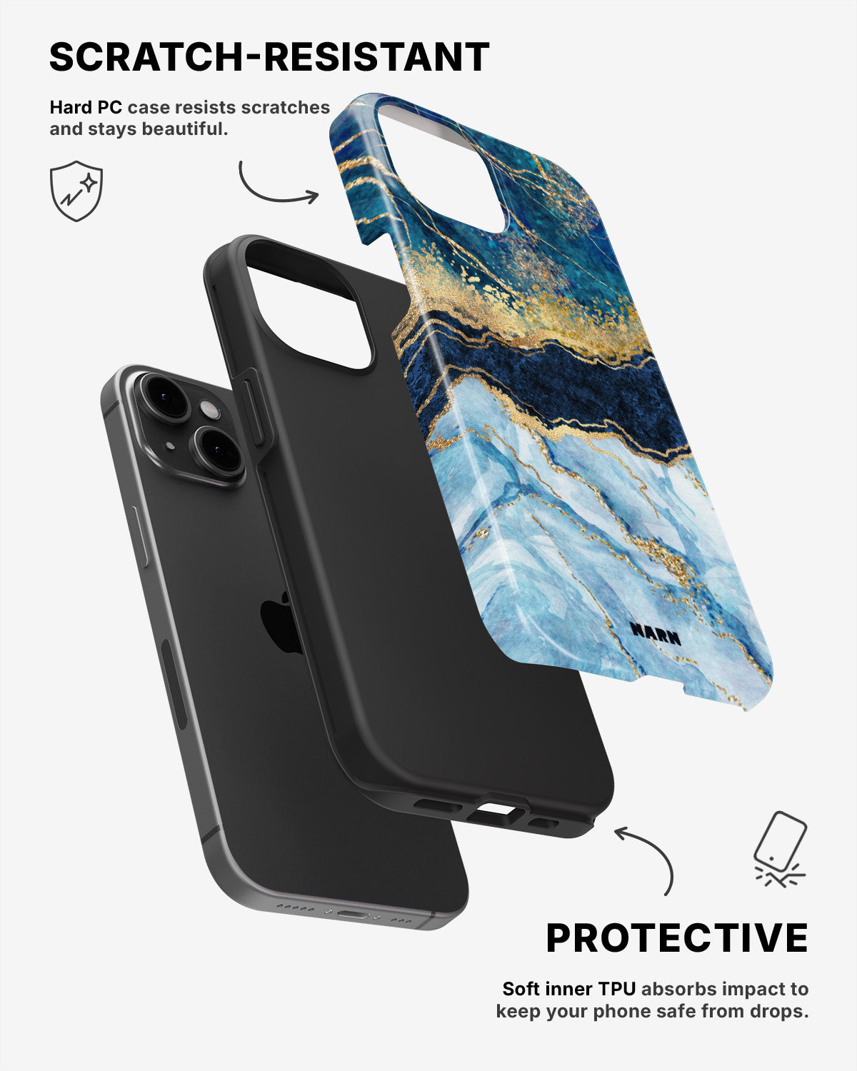 iPhone 12 Mini Tough Case – Blue Dream - View 2