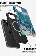 iPhone 12 Mini Tough Case – Icy Marble - View 2