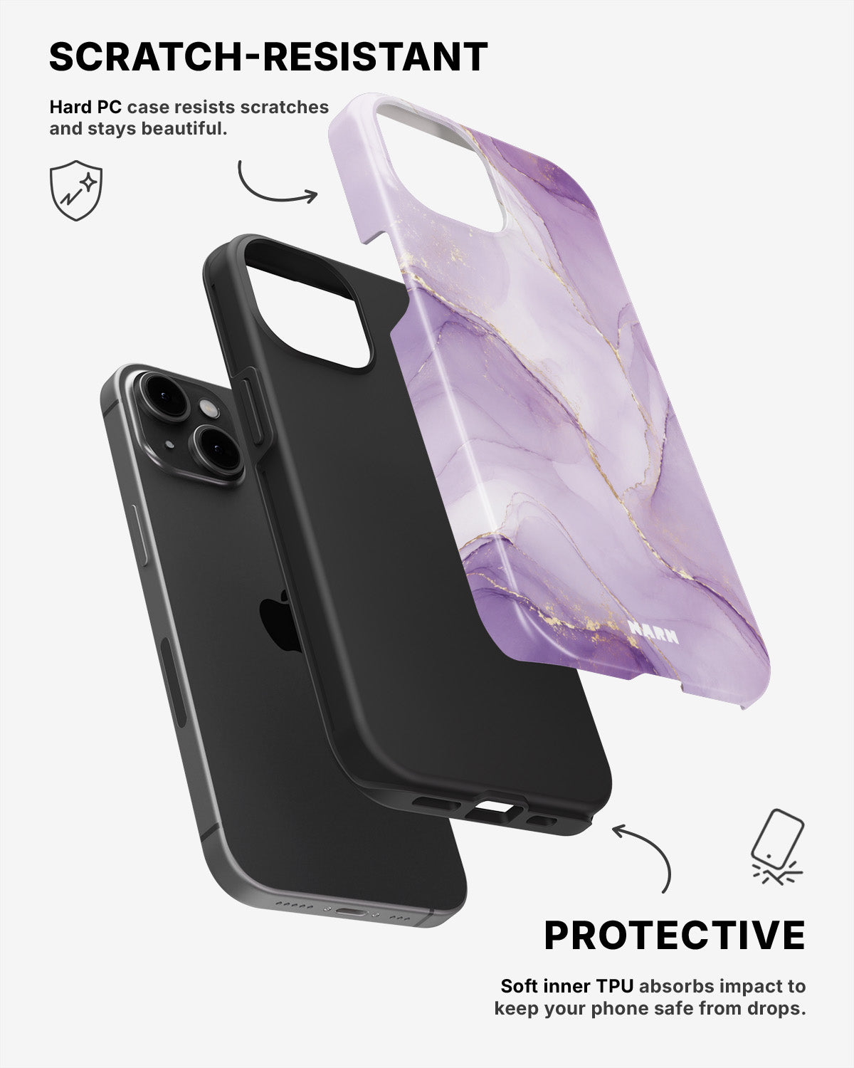 iPhone 12 Mini Tough Case – Lilac - View 2