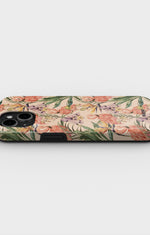 iPhone 12 Mini Tough Case – Flamingos & Flowers - View 3