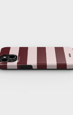 iPhone 12 Mini Tough Case – Cranberry Stripe - View 3