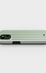 iPhone 12 Mini Tough Case – Sage Stripes - View 3