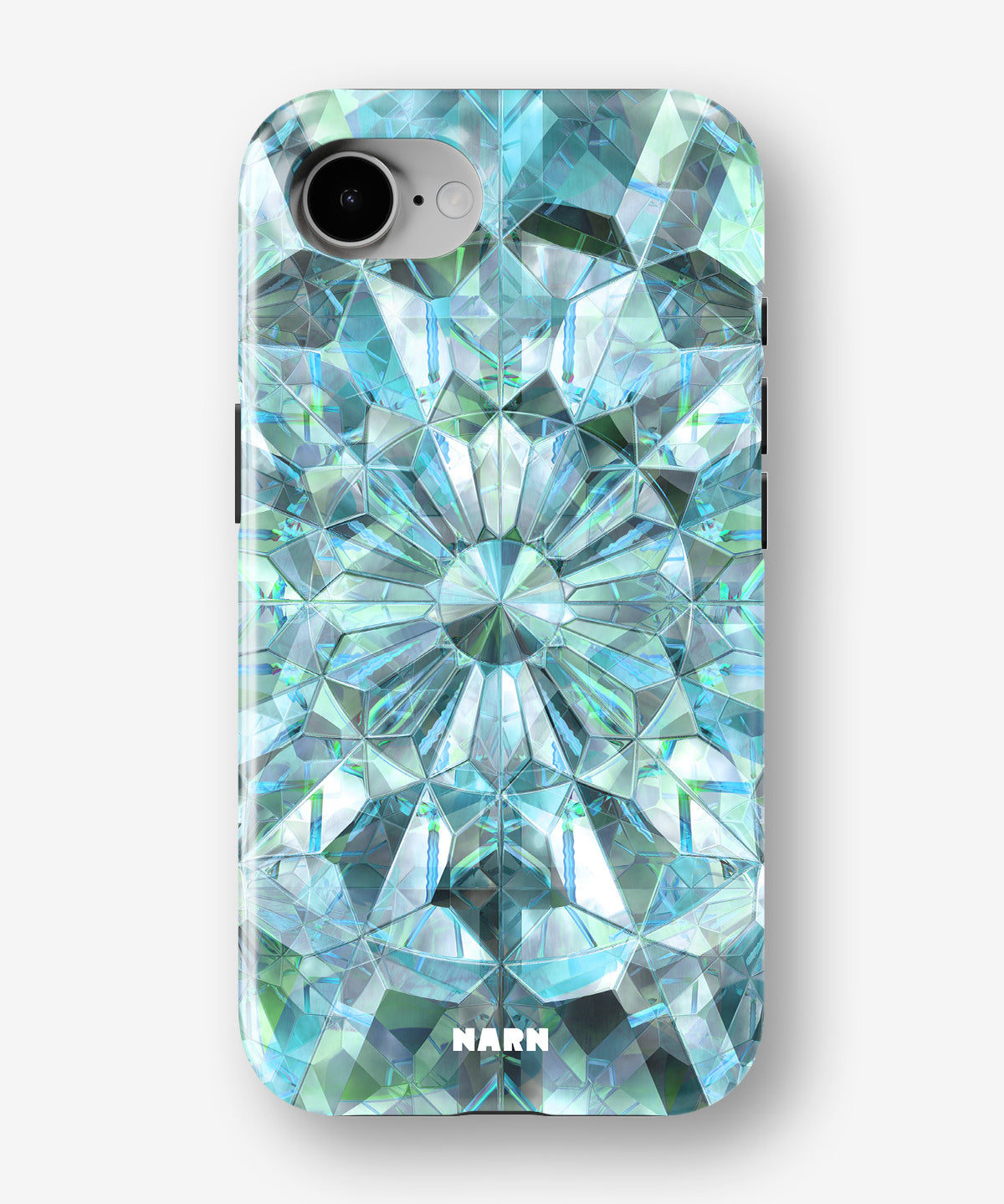 iPhone 17e Tough Case – Green Crystals - View 1