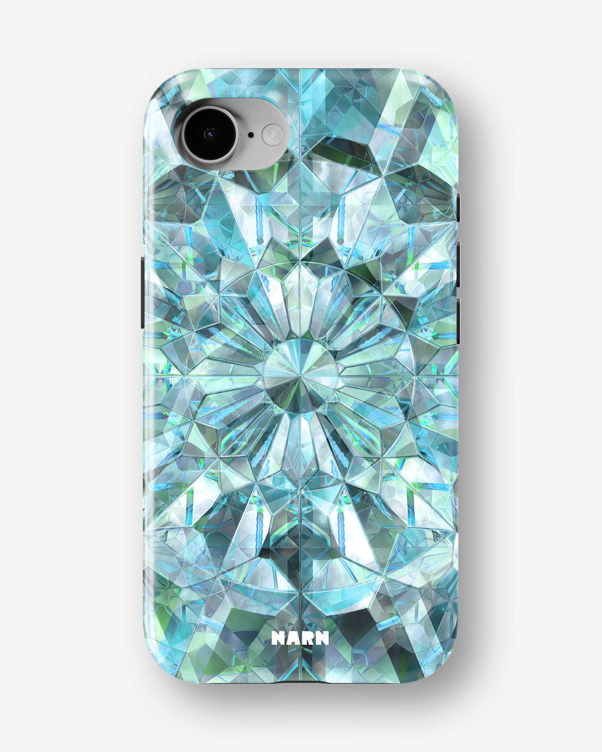 iPhone 17e Tough Case – Green Crystals - View 1