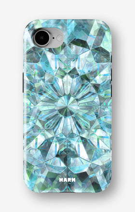iPhone 17e Tough Case – Green Crystals - View 1