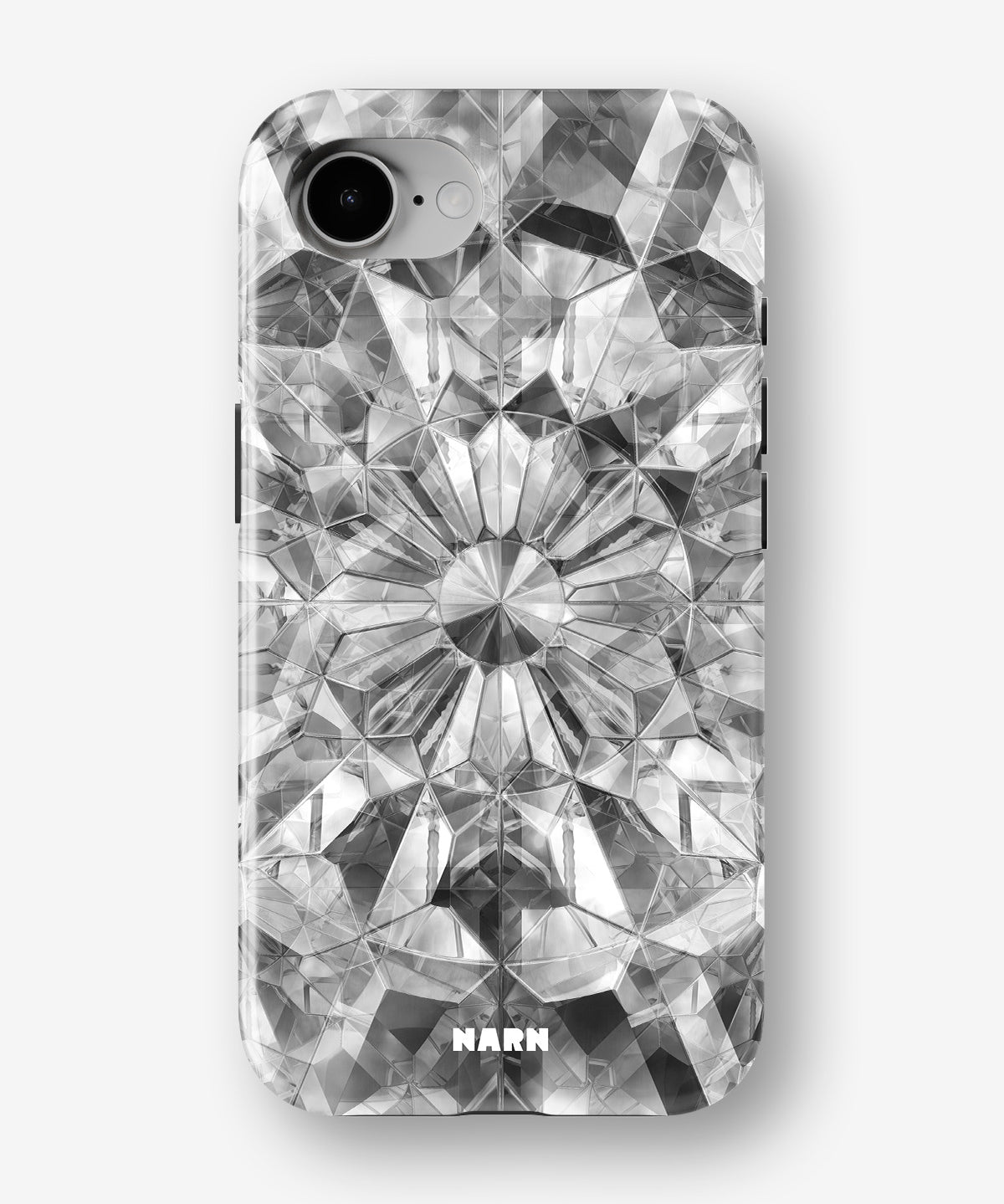 iPhone 17e Tough Case – Grey Crystals - View 1