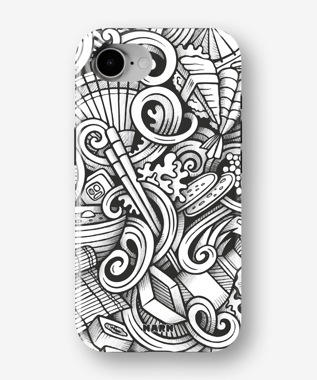 iPhone 17e Tough Case – Japanese Pattern - View 1