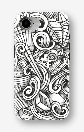 iPhone 17e Tough Case – Japanese Pattern - View 1