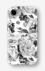 iPhone 17e Tough Case – Black & White Bloom - View 1
