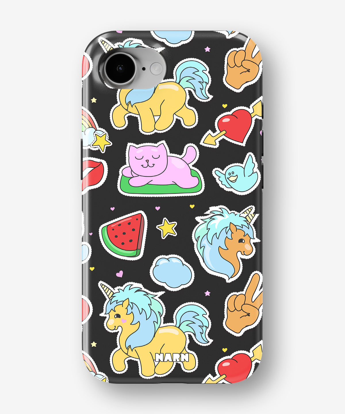 iPhone 17e Tough Case – Cute Stickers - View 1