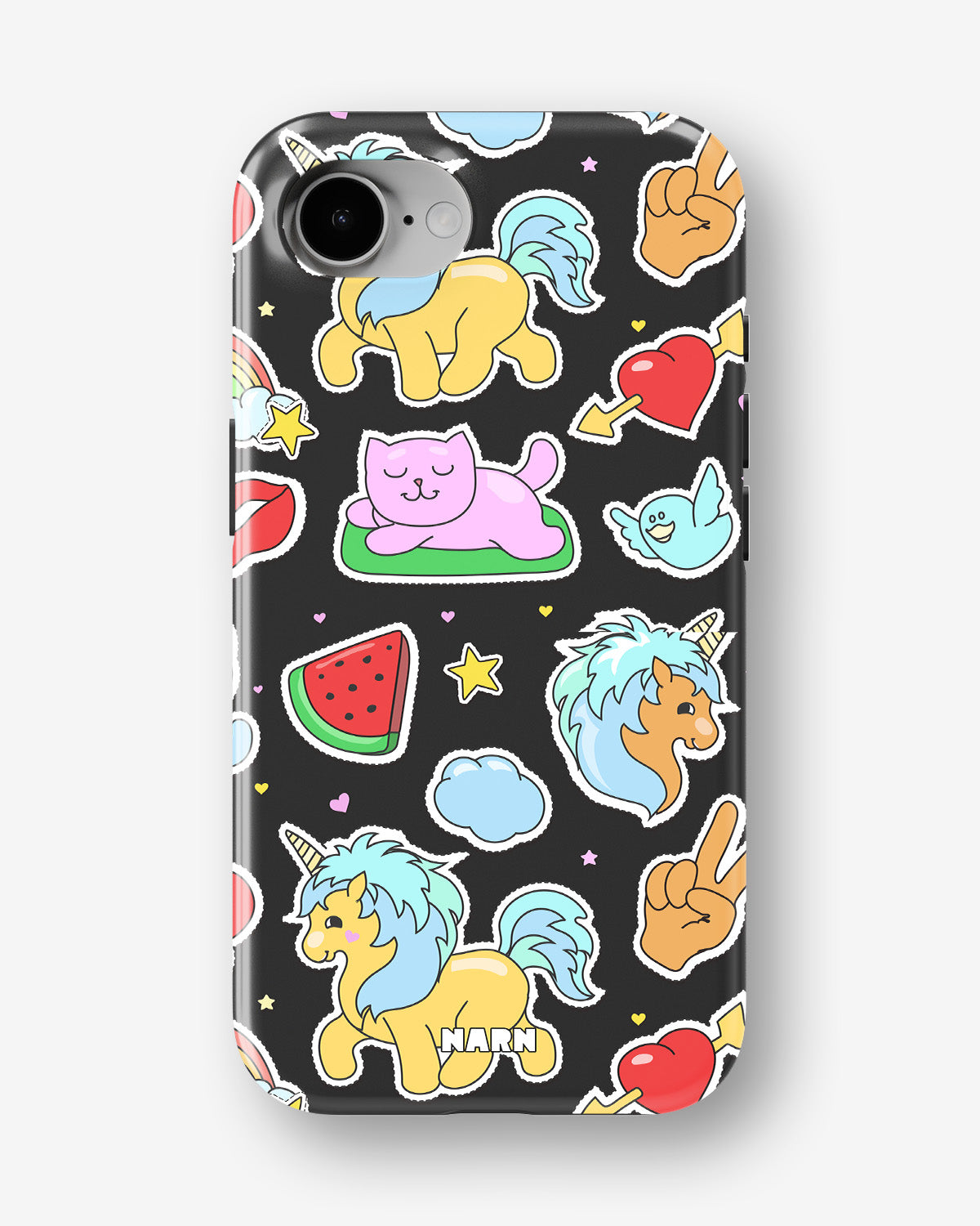 iPhone 17e Tough Case – Cute Stickers - View 1