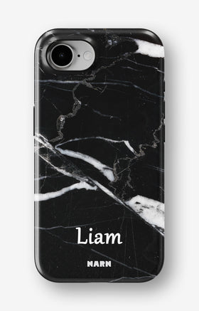 iPhone 17e Tough Case – Custom - Black Marble - View 1