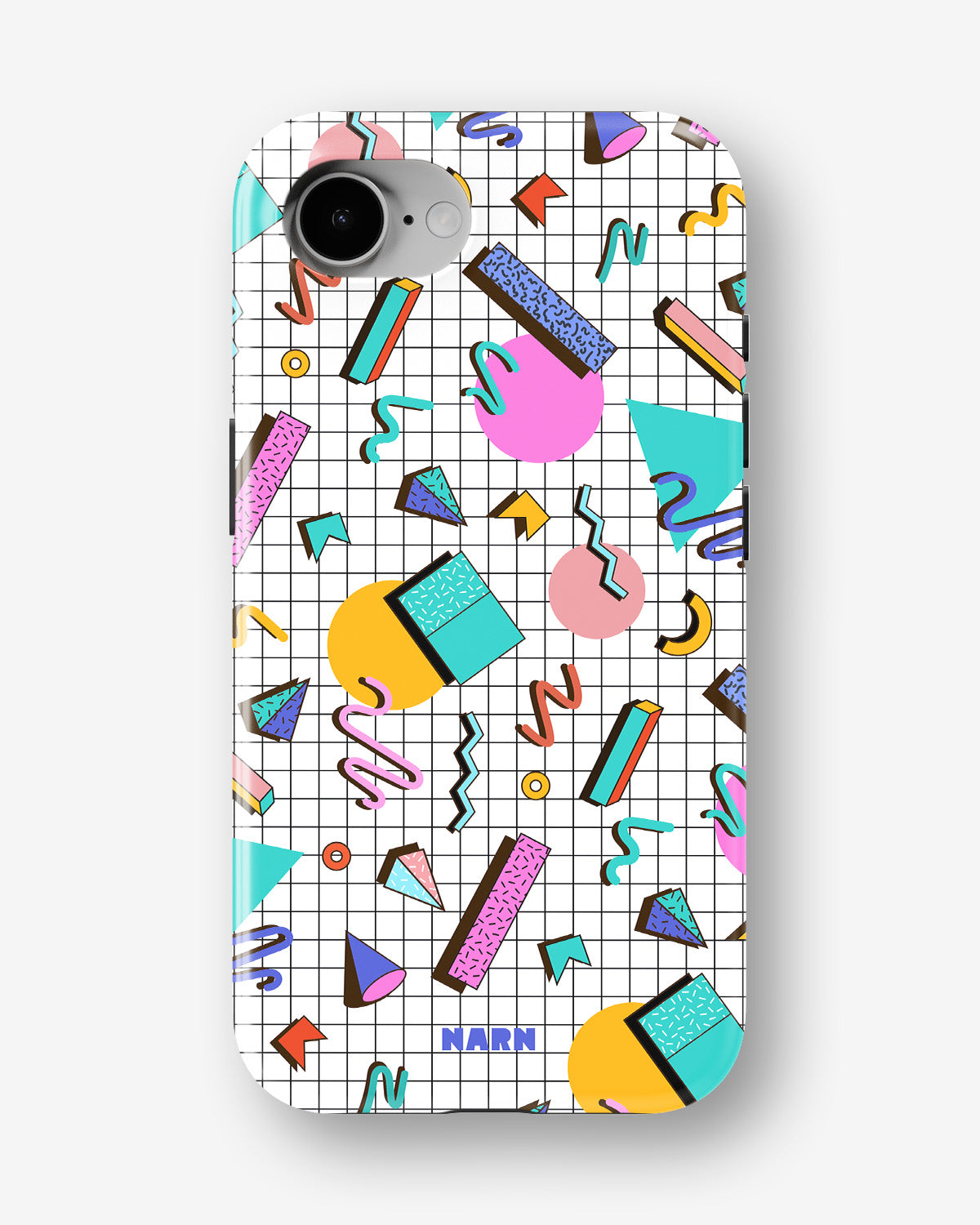 iPhone 17e Tough Case – 80s Memphis - View 1