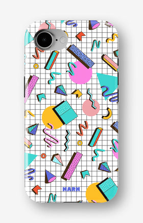 iPhone 17e Tough Case – 80s Memphis - View 1