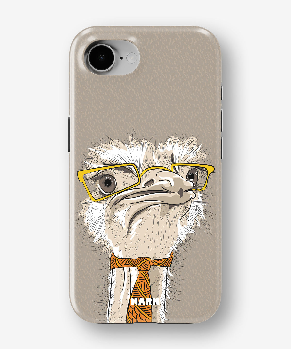 iPhone 17e Tough Case – Hipster Ostrich - View 1