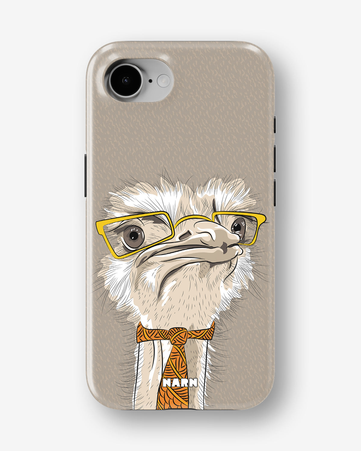 iPhone 17e Tough Case – Hipster Ostrich - View 1