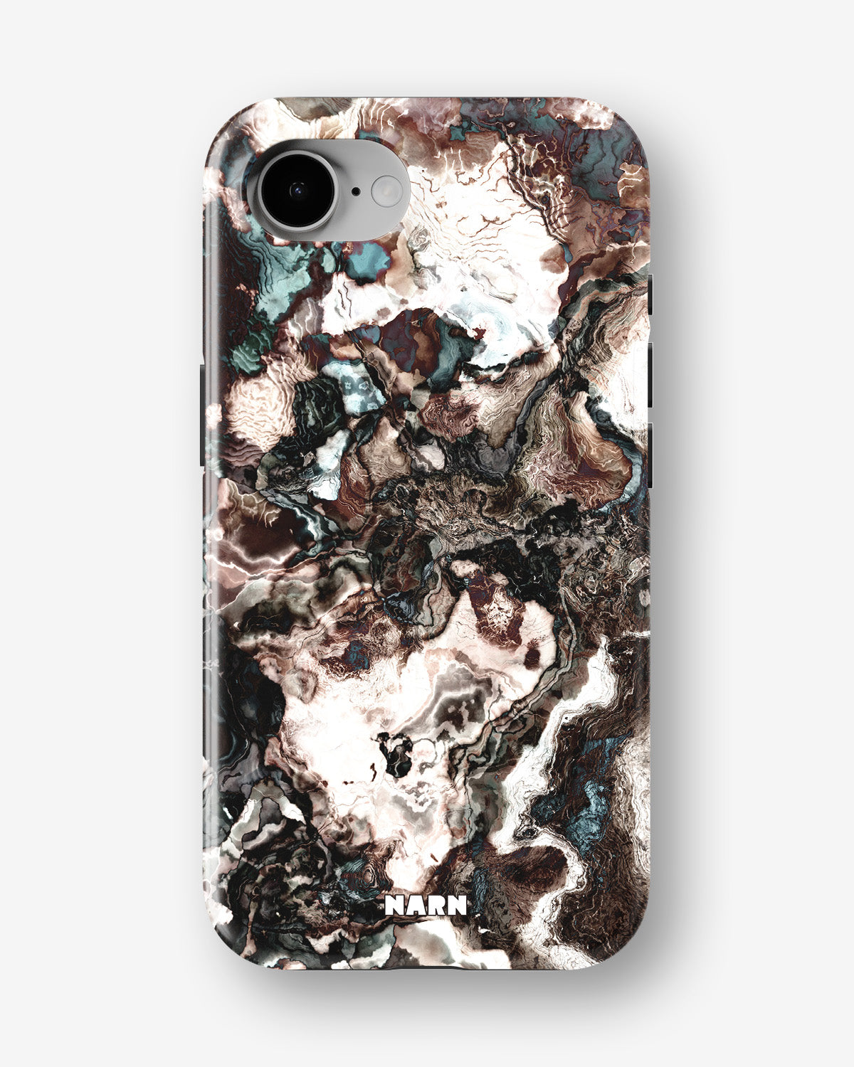 iPhone 17e Tough Case – Marble Brown - View 1