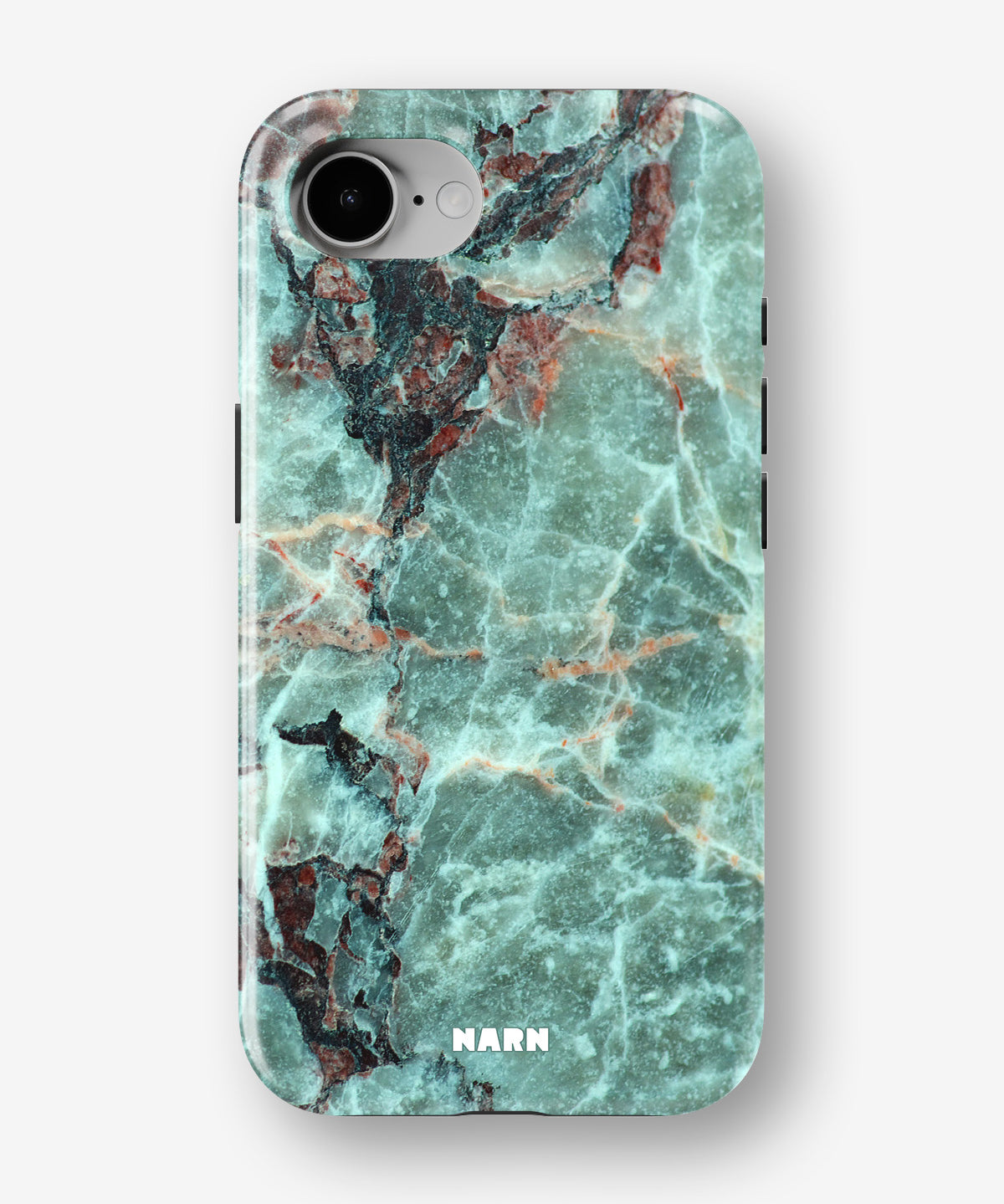 iPhone 17e Tough Case – Green Marble - View 1