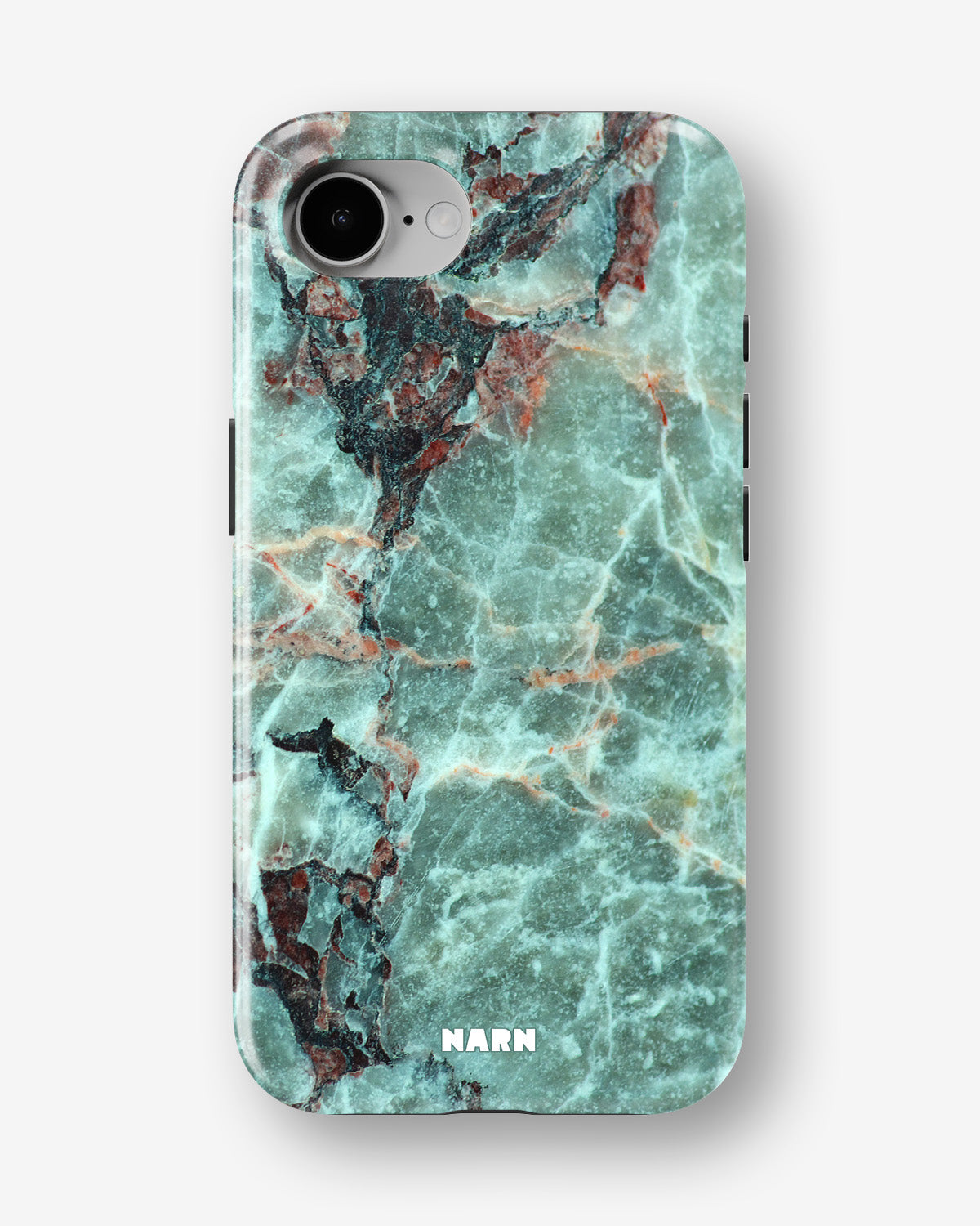iPhone 17e Tough Case – Green Marble - View 1