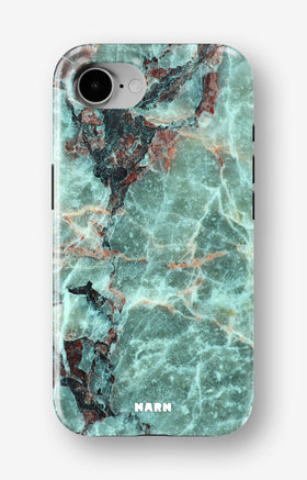 iPhone 17e Tough Case – Green Marble - View 1