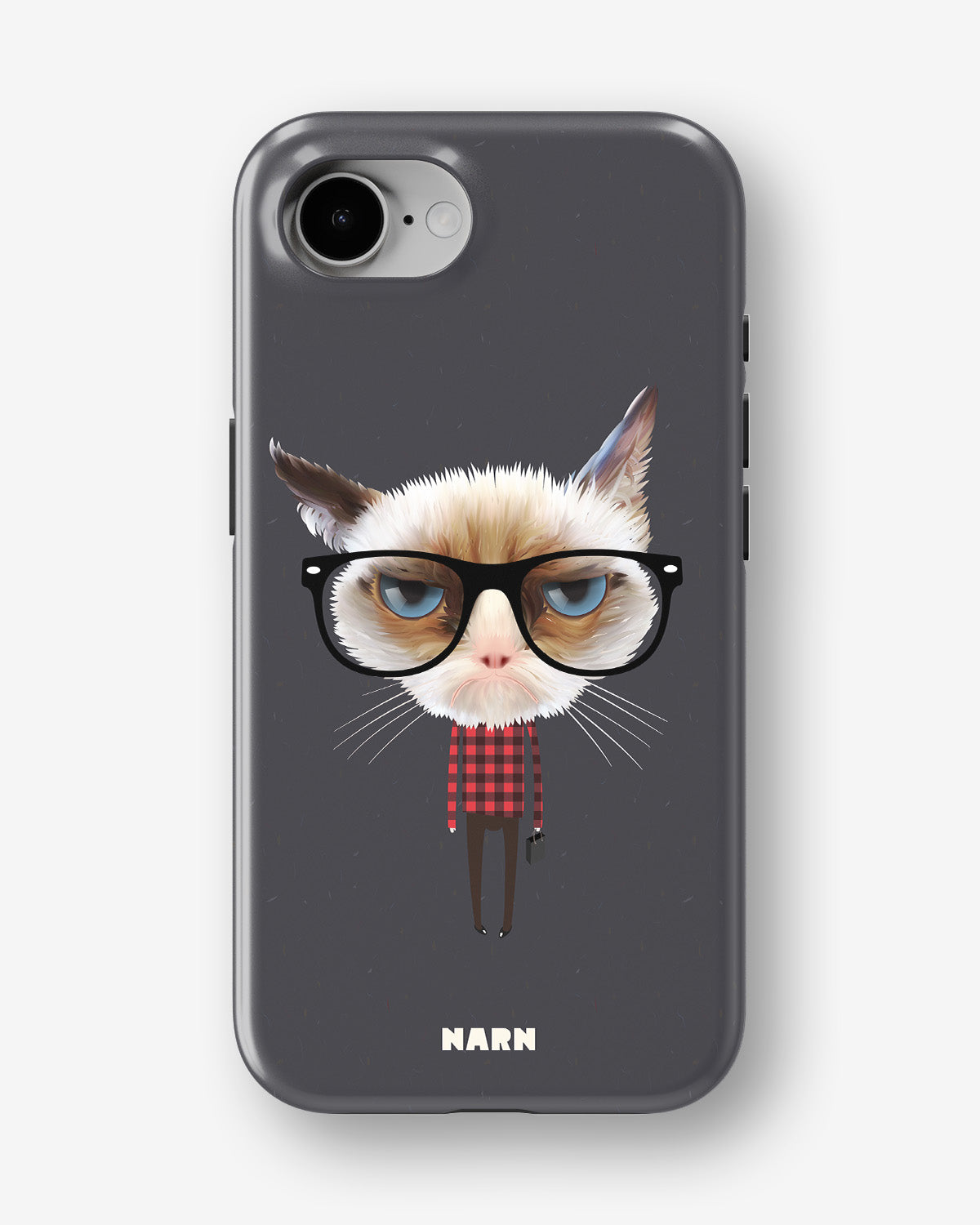 iPhone 17e Tough Case – Hipster Cat - View 1
