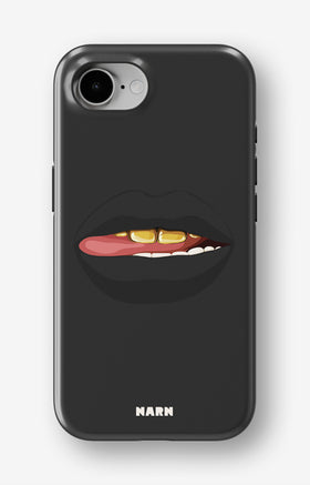 iPhone 17e Tough Case – Golden Lips - View 1