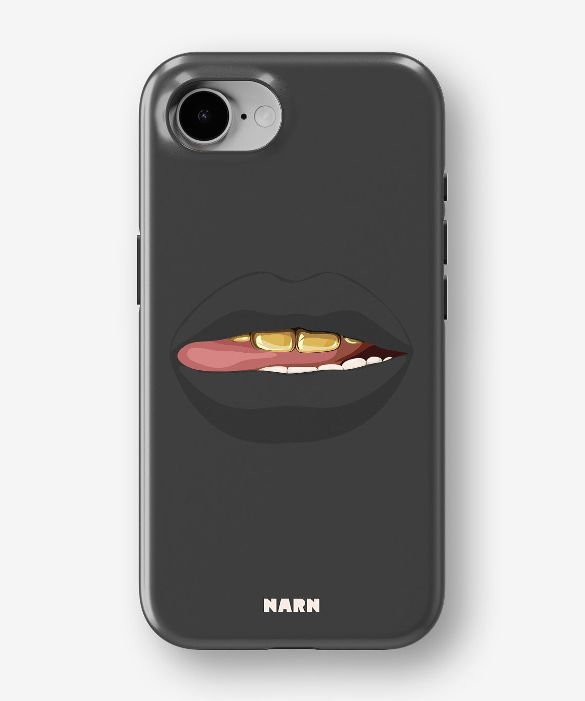 iPhone 17e Tough Case – Golden Lips - View 1