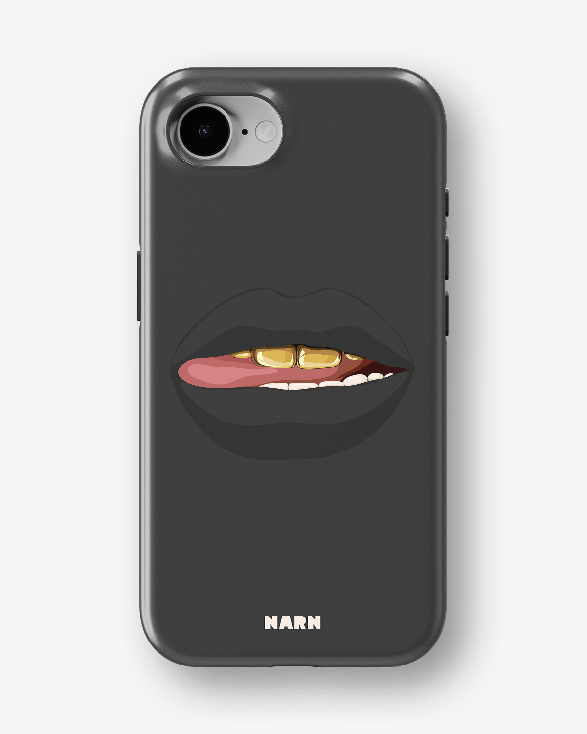 iPhone 17e Tough Case – Golden Lips - View 1